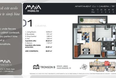 Studio Modern Pitesti | Zona Craiovei | Constructie Noua - 2