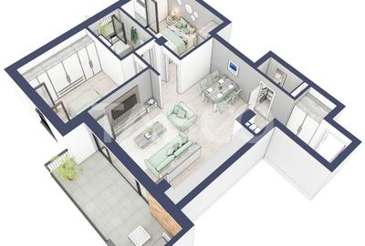 Apartament 3 camere 2 bai ETAJ 1 boxa la subsol Turnisor - 6