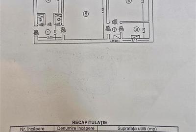 Apartament cu 2 camere semidecomandat în Mircea cel Bătrân