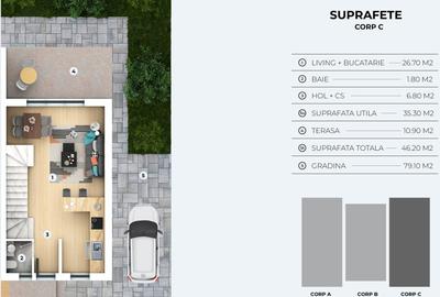 Complex de vile tip duplex si triplex  OTOPENI - PRETURI ATRACTIVE - 11