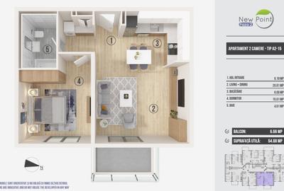 Apartament 2 camere Pipera - Avans 10.000 euro - 16