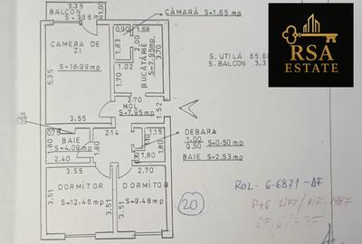 Apartament cu 3 camere de vanzare langa scoala nr 9, etaj 5, Rm Valcea - 12
