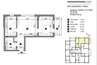 Apartamente 1-2 sau mansarda, suprafete 40-60mp, Complex rezidential Comision 0 - 15