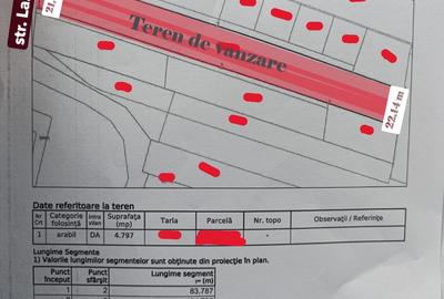 Teren intravilan 4.797 mp Bujoreni (Lăzărești) – zonă Lic, P+2E - 1