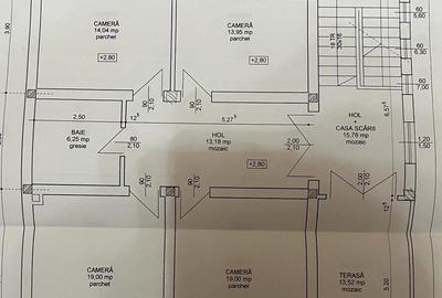 Casa S+P+E+M | 605 mp utili | 10 camere | 3 bucatarii | 4 bai | 3 terase | Garaj - 43