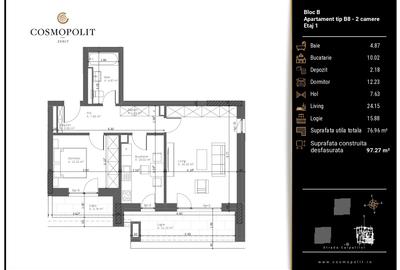 Apartament 2 camere Cosmopolit Zenit | Răcădău - 6