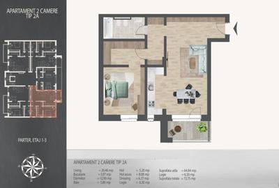 Proiect Nou La Doar 8 Minute de Metrou  I Ap 2 Camere cu Dotari Premium, 0%Com - 18