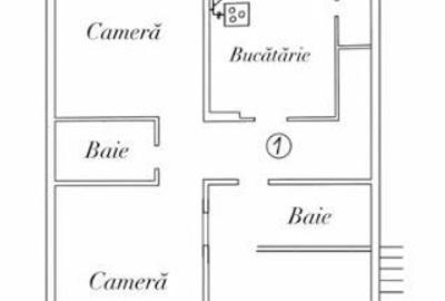 Apartament 3 camere decomandat, BRD Marasti - 3