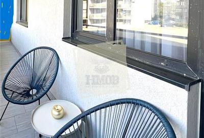 Apartament mobilat 60 mp utili la etajul 1 cu 2 camere terasa 12 mp - 9