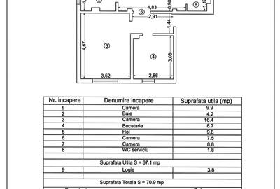 4 Camere, Decomandate Etaj Intermediar - 9