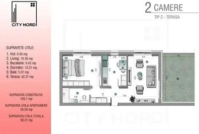 Certificat energetic A! Finalizat, decomandat, lift+terasa 40 mp - 10