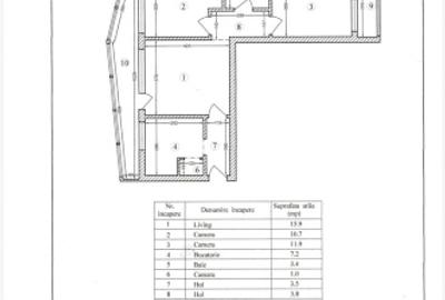 🏡 Apartament 3 camere decomandat – 71,6 mp total  - CALEA GIULESTI 109 - 16
