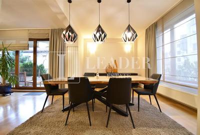 Apartament cu 4 camere semidecomandat, mobilat în Herăstrău