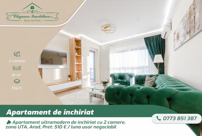 Apartament ultramodern de inchiriat cu 2 camere, zona UTA, Arad - 1