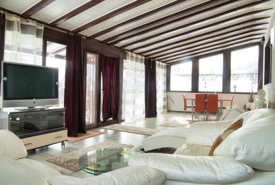 Vilă la munte cu view superb- Valea Doftanei, 1400 mp teren; casă 400mp - 1