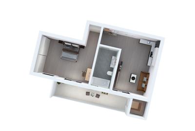 Apartament cu 2 camere decomandat în Terezian
