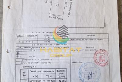 Teren 305 mp + casă demolabilă  Berceni –Luica utilități - 1