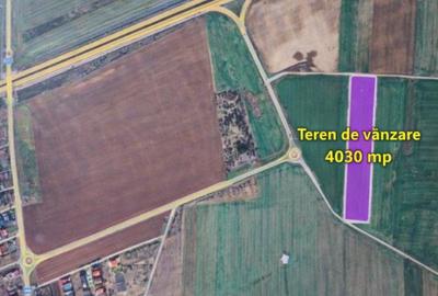 Teren 4030 mp Brănești Ilfov – aproape A2 – ideal hală sau depozit - 2