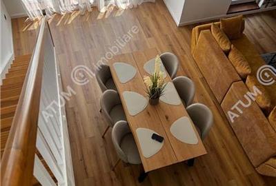 Penthouse 3 camere 2 bai parcare mobilat complet Turnisor Sibiu - 8