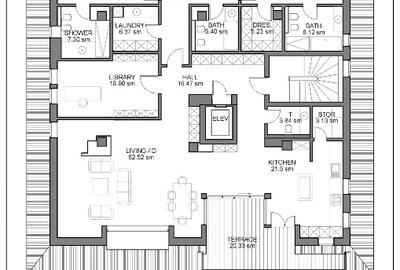 Penthouse de lux la padure,5 camere, 275 mp,  imobil boutique, 3950 Eur plus TVA - 12