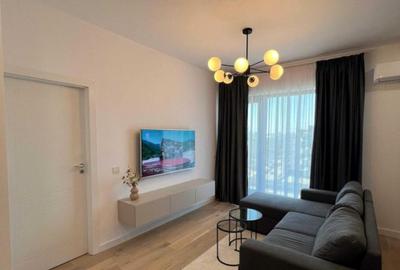 Apartament cu 2 camere semidecomandat, mobilat în Pipera
