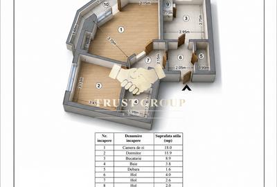 Apartament 2 camere Victoriei | Imobil 1980 - 1