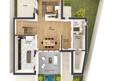 Casă arhitectură contemporană – 340 mp utili | 450 mp teren | Zona Nord - 3