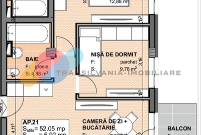Apartament 3 camere, 52 mp-Apahida - 3