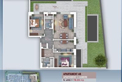 Apartament cu 3 camere decomandat în Theodor Pallady