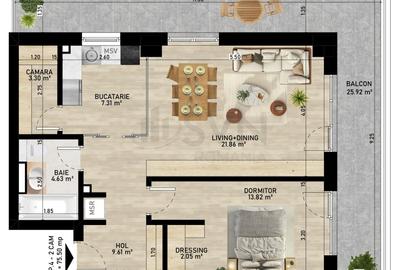 REA1026765 Apartament 3 camere I Gemina by the lake - 2