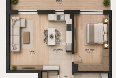 Apartament 2 camere  PREMIUM 60 mp/utili, Terasă 14 mp, Coresi–Kasper - 4