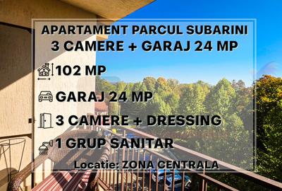 Ap. 3 camere, anga Parcul Subarini, vedere deosebita |VIDEO - 1