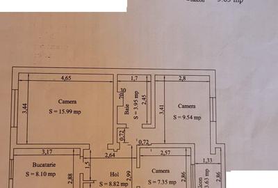 EXCLUSIVITATE APARTAMENT 3 CAMERE SEMIDECOMANDAT CONFORT 1 ZONA INEL 2 - 12