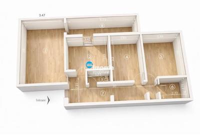 Apartament 3 camere de vanzare in zona Nicolina Belvedere 72 mp 2 bai - 2