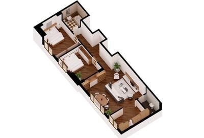 APARTAMENT 3 CAMERE PIATA DOROBANTI - 2