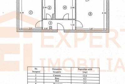 Apartament 2 camere de vanzare, situat in centrul Constantei - 10