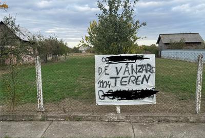 Teren Intravilan Becicherecu Mic In Vatra Satului,1104 mp,Fs. 14m - 1