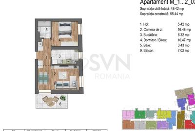 REA1025175 Timpuri Noi I Apartament cu 2 camere l Ansamblu rezidential - 10