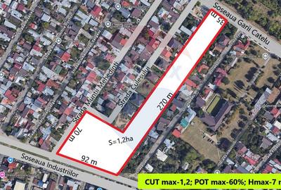 Teren constructii, 11923 mp, Soseaua Garii Catelu - 1