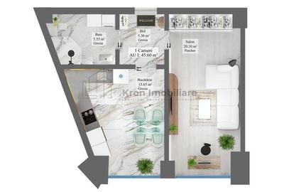 Apartament- 1 Camera - 3