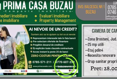 CAMERA DE CAMIN ZONA BROSTENI CONTACTOARE PARTER PRET: 28.000 e