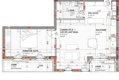 Apartament 2 camere, 57 mp, finisat, Floresti, Spitalul Regional - 21