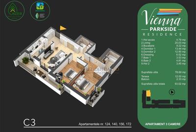 Locuinta cu 3 camerede vanzare, in ansamblu rezidential, Metalurgiei - 8