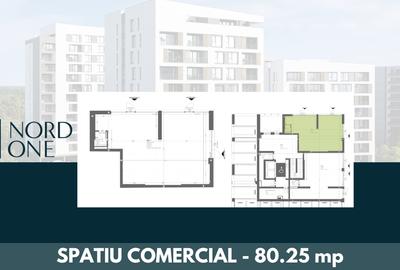 Spațiu comercial, 80.25 mp în Torontalului