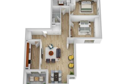 Apartament cu 3 camere semidecomandat în Andrei Mureșanu