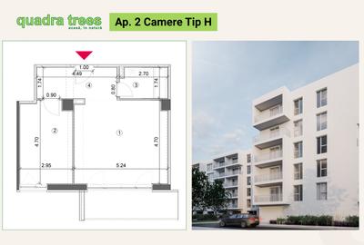 Apartament cu 2 camere în Drumul Taberei