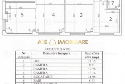 3 Camere de vanzare | Domenii | Metrou  1 Mai | Centrala Proprie - 8