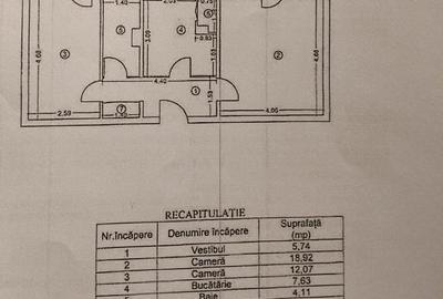 2 camere etaj 1/4 Pantelmon - 1
