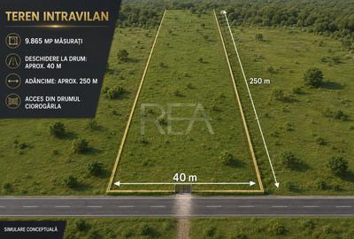 Teren Construcții intravilan de 10000 mp, în Păcii