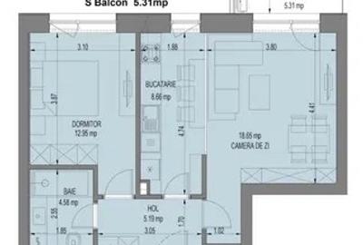 Vanzare Apartament 2 camere Bloc Nou Loc de Parcare Pipera - 7